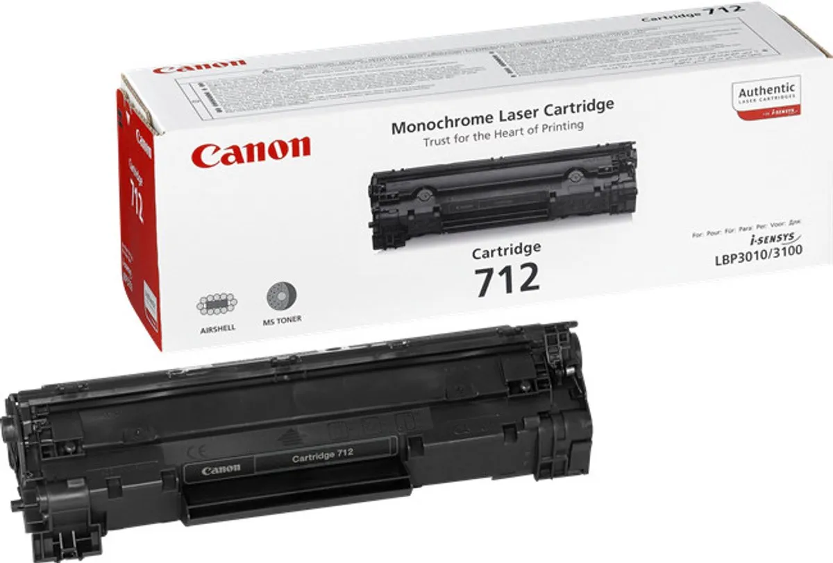 Canon CRG-712 Tonercartridge Zwart - 1500 pagina's