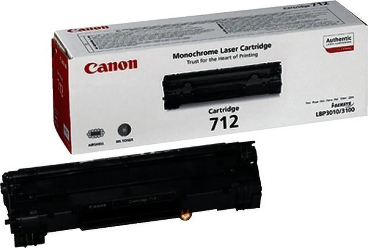 Canon CRG-712 Tonercartridge Zwart - 1500 pagina's
