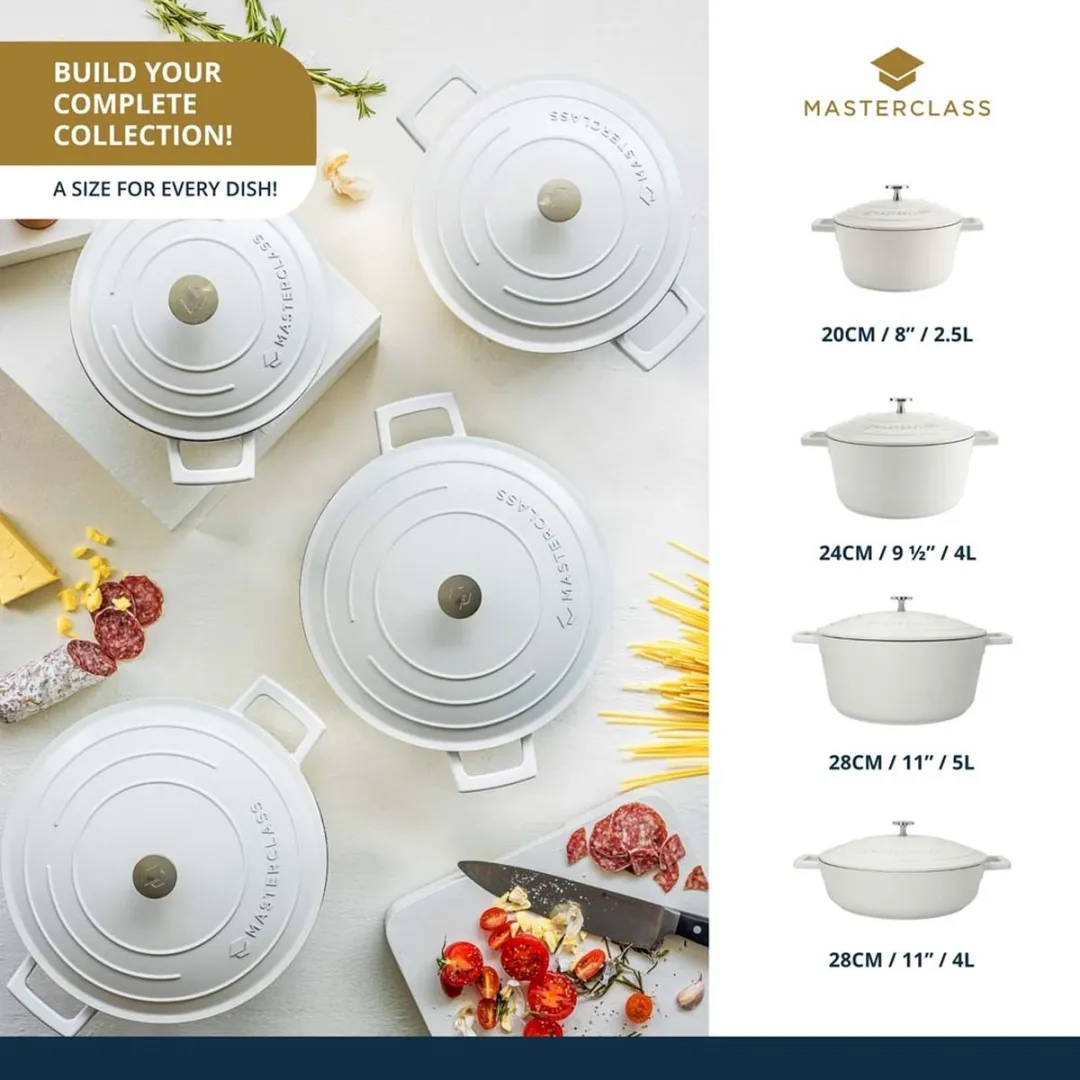 Masterclass Braadpan 24cm - 4L - Crème
