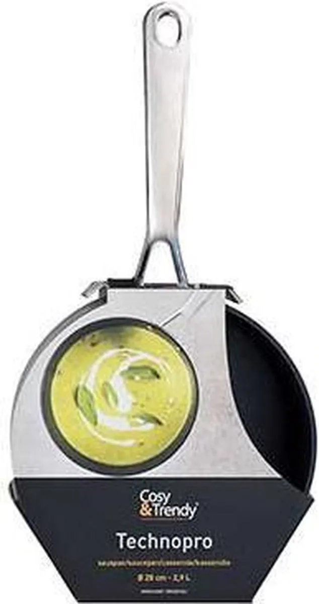 Cosy&Trendy Technopro Steelpan 18cm - 2L - Grijs