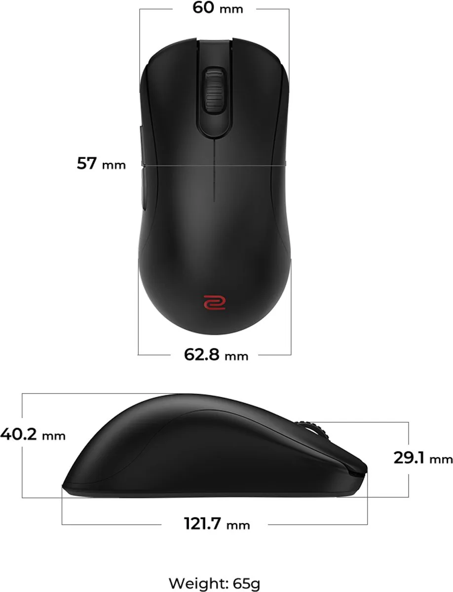 BenQ ZOWIE ZA13-DW Draadloze Gamingmuis 4K