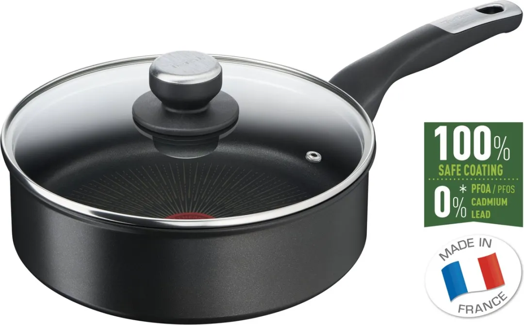 Tefal Unlimited Hapjespan Ø24cm - Inclusief deksel - Zwart - afbeelding 6 van 6
