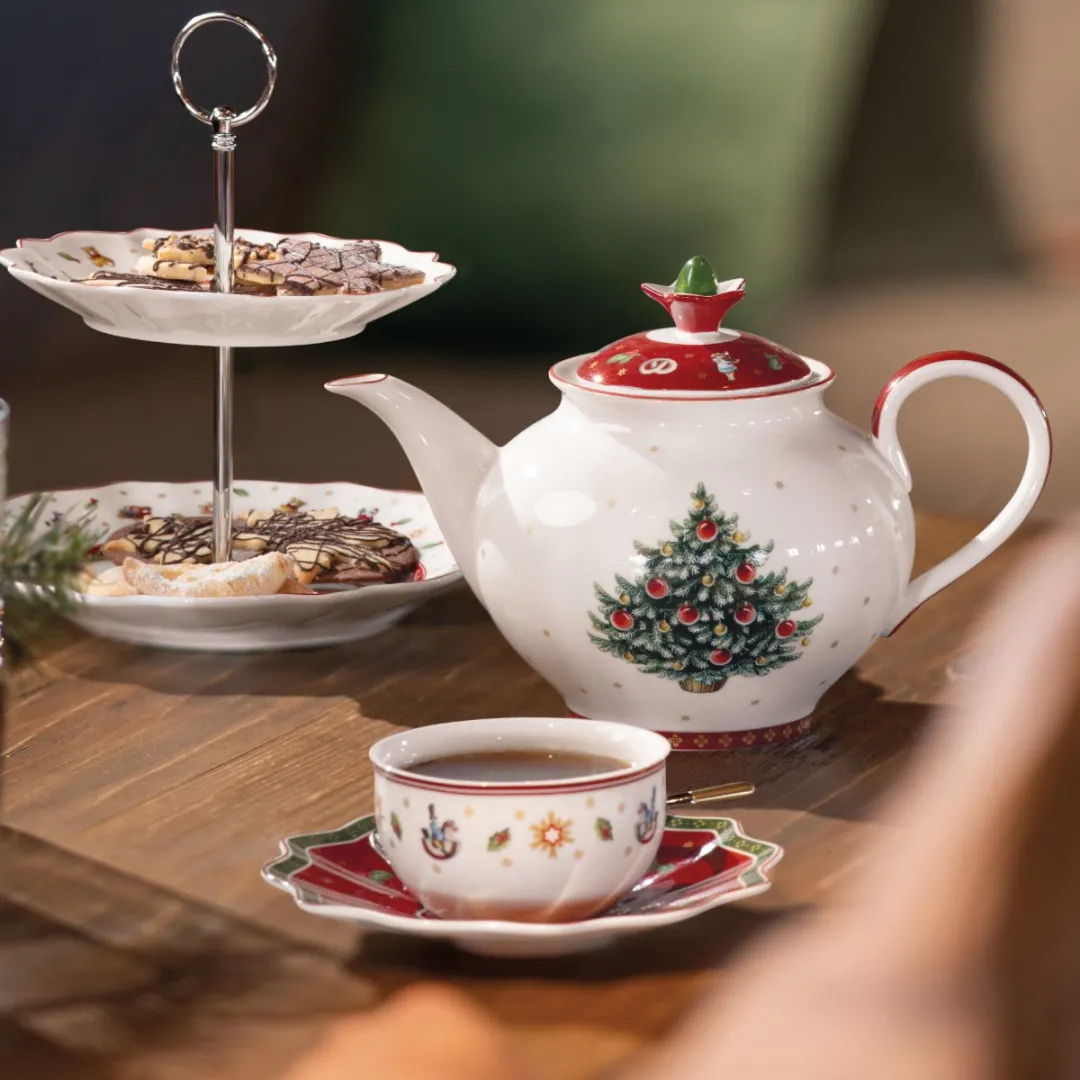 Villeroy & Boch Toy's Delight Theepot 1.5L - Rood/Wit - afbeelding 5 van 6