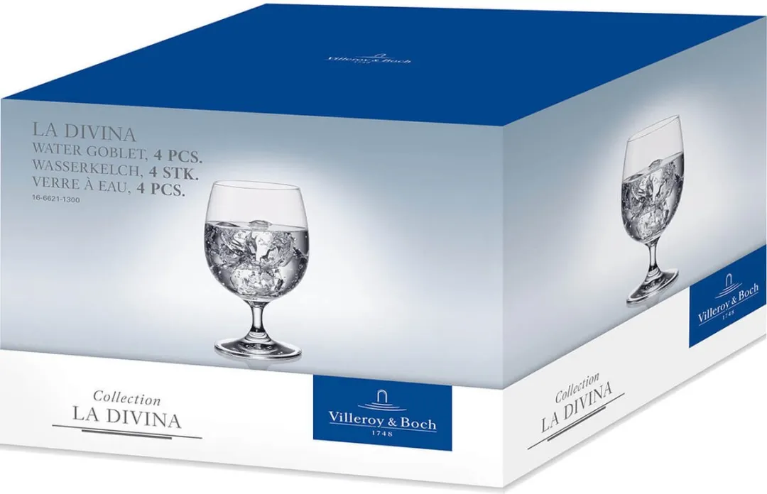 Villeroy & Boch La Divina Waterglas 33cl - Set 4 Stuks