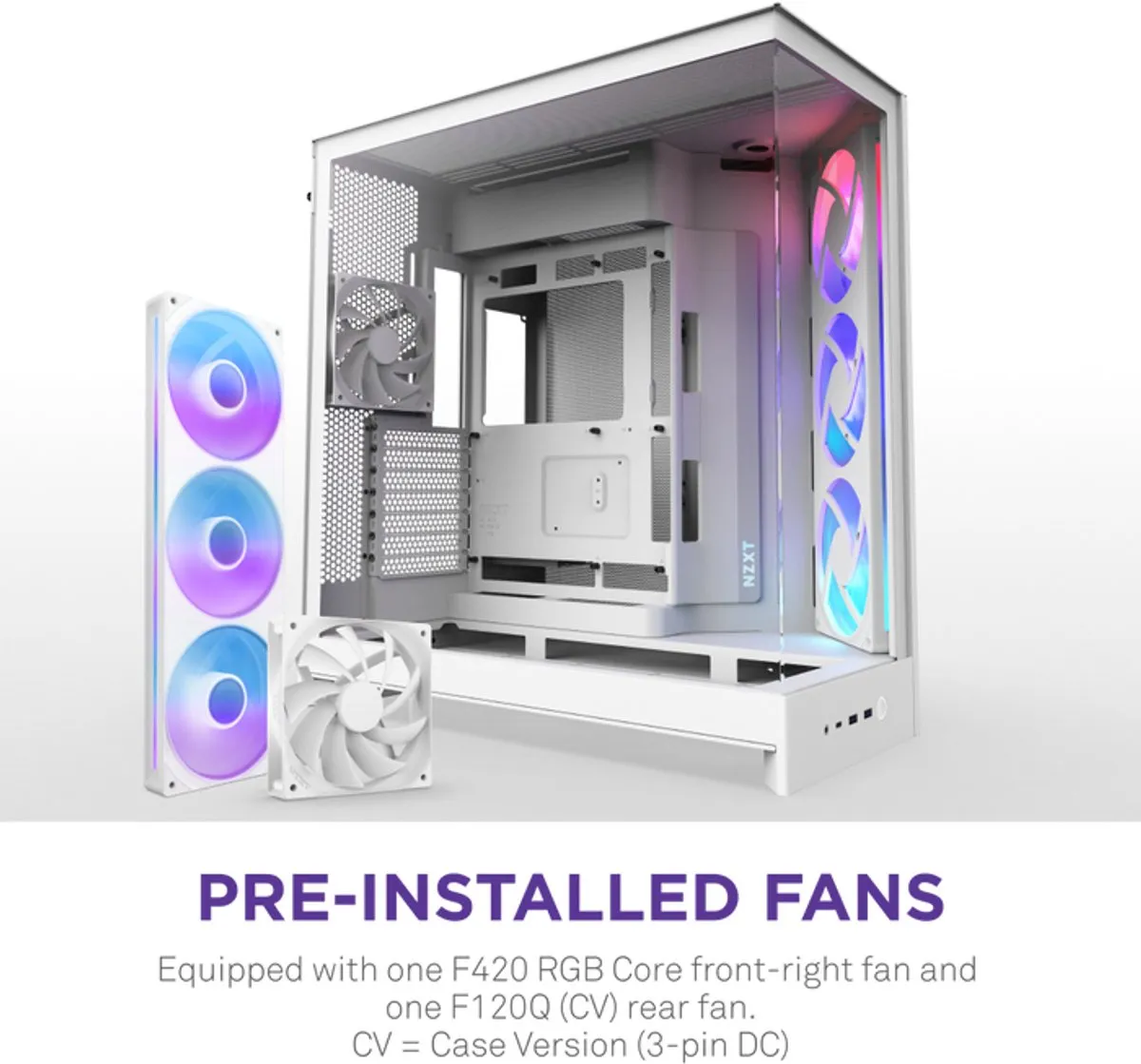 NZXT H9 Flow RGB 2025 - Wit