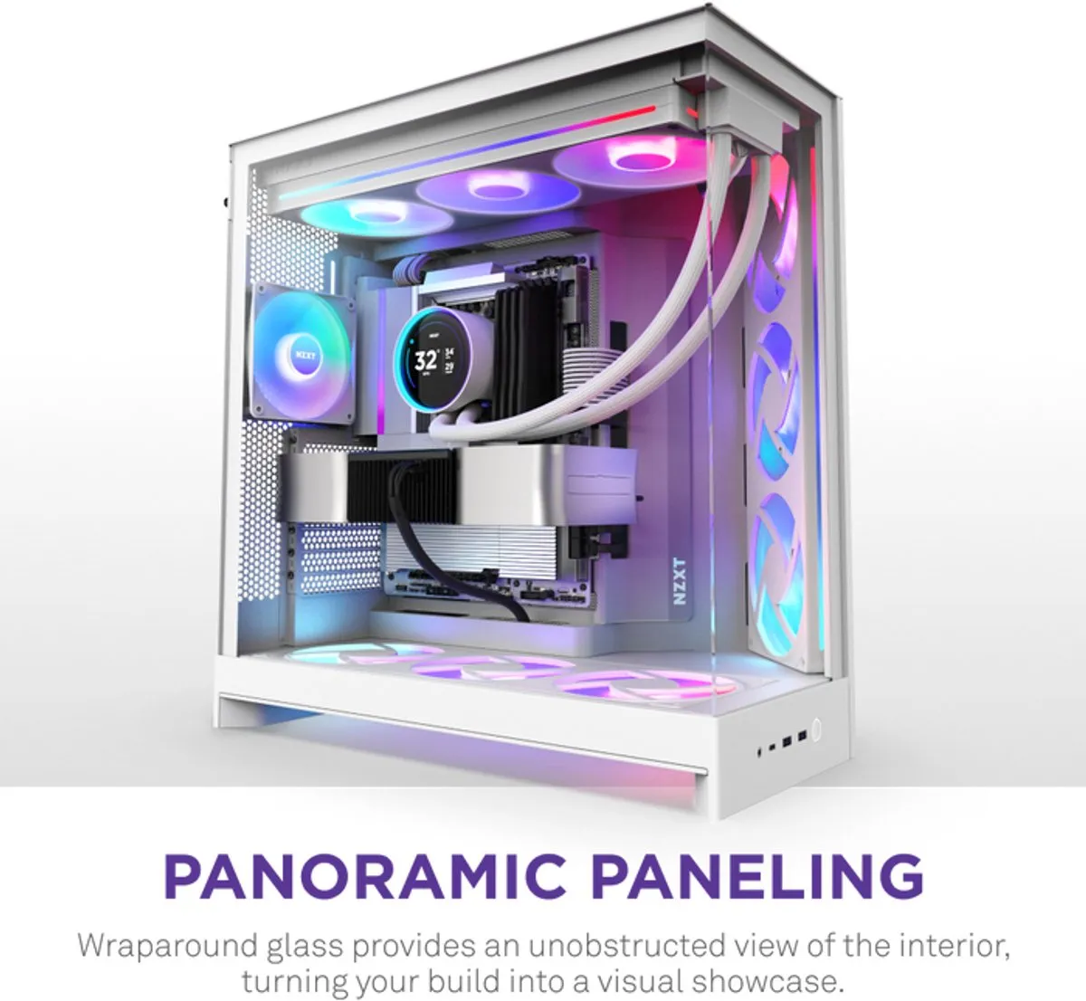 NZXT H9 Flow RGB 2025 - Wit