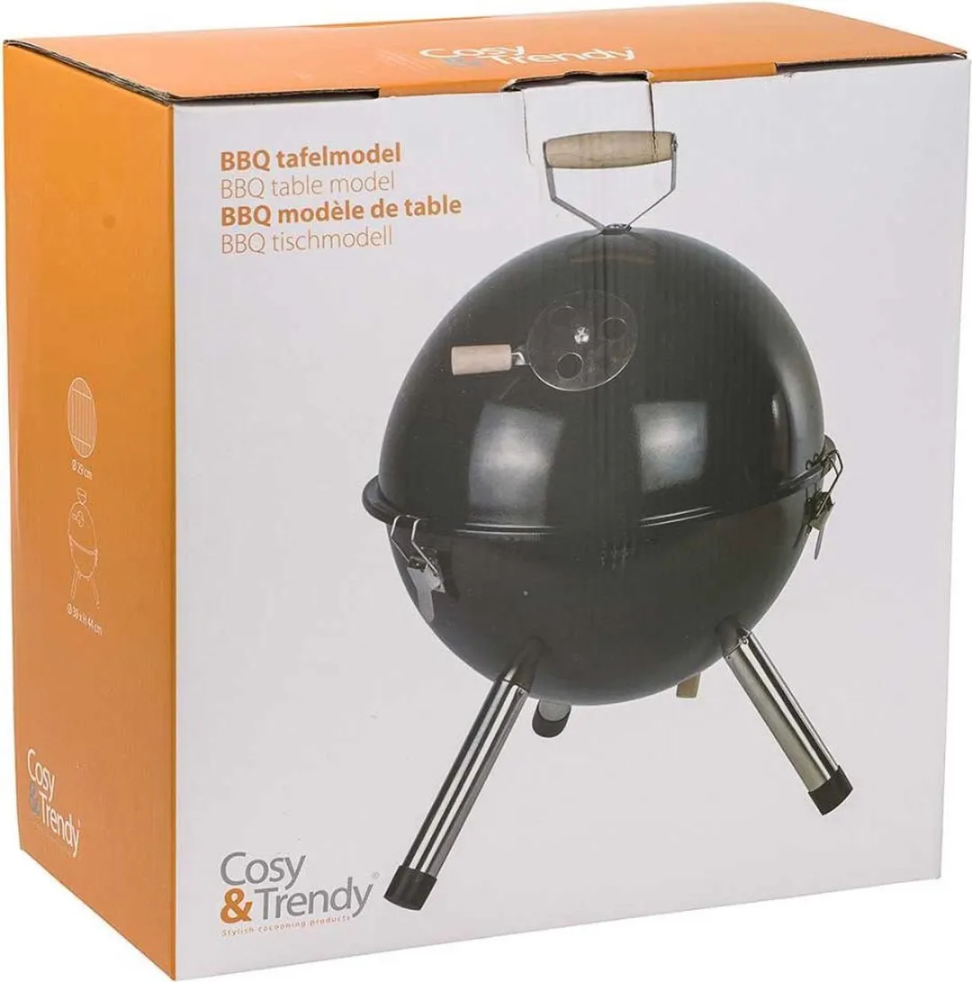 Cosy&Trendy BBQ Tafelmodel Ø30cm - Zwart