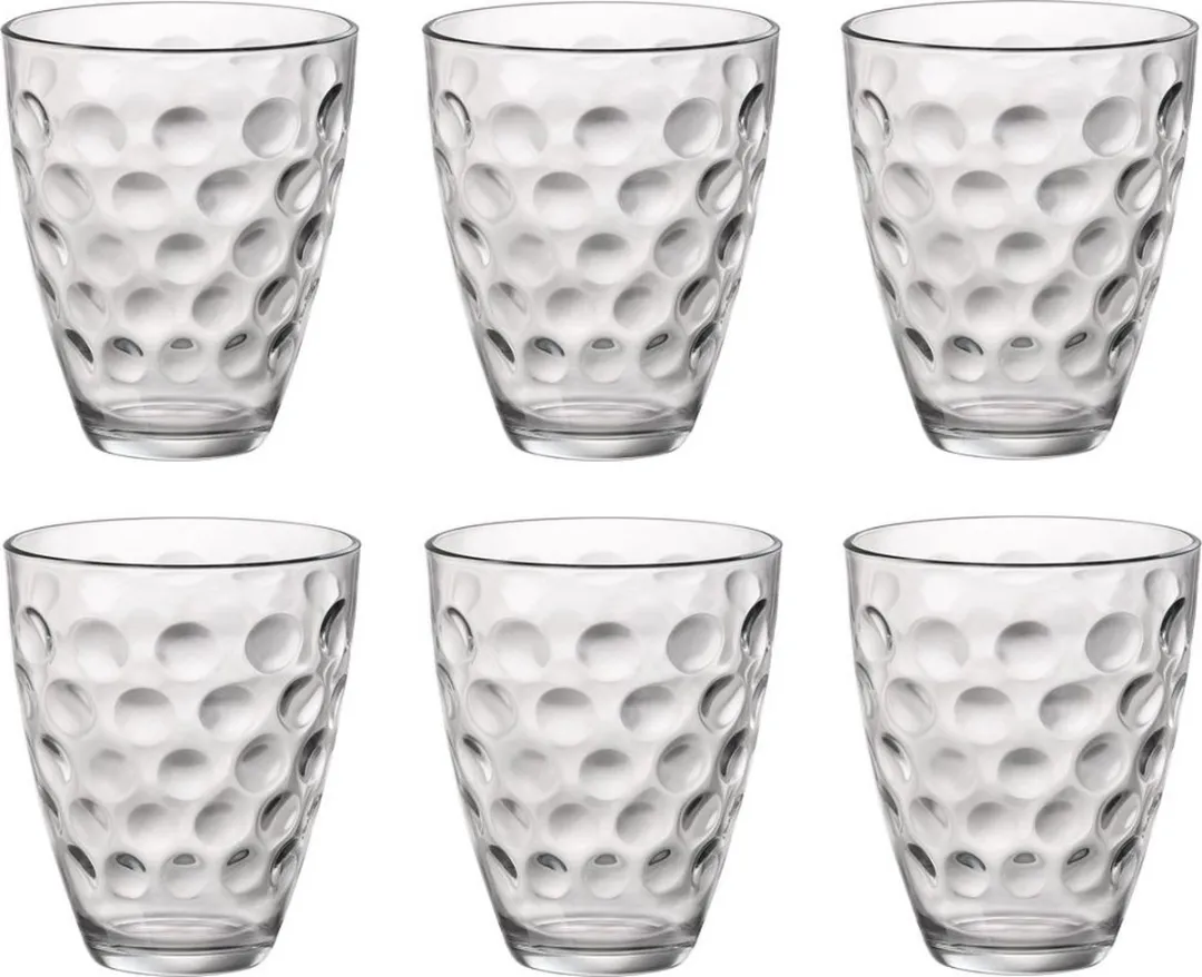 Bormioli Rocco Dots Waterglas 25cl - Set van 6