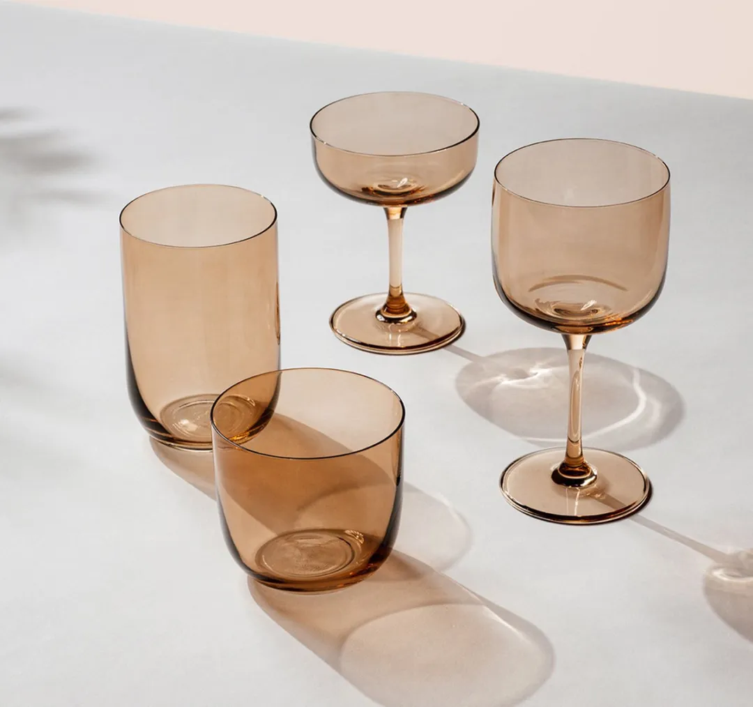 Villeroy & Boch Like Clay Longdrinkglazen 2 Stuks - Bruin