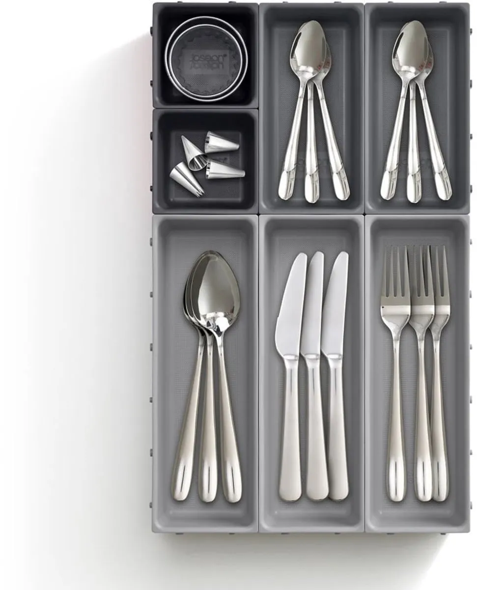 Joseph Joseph Blox Lade Organizer Set 7-delig - Grijs