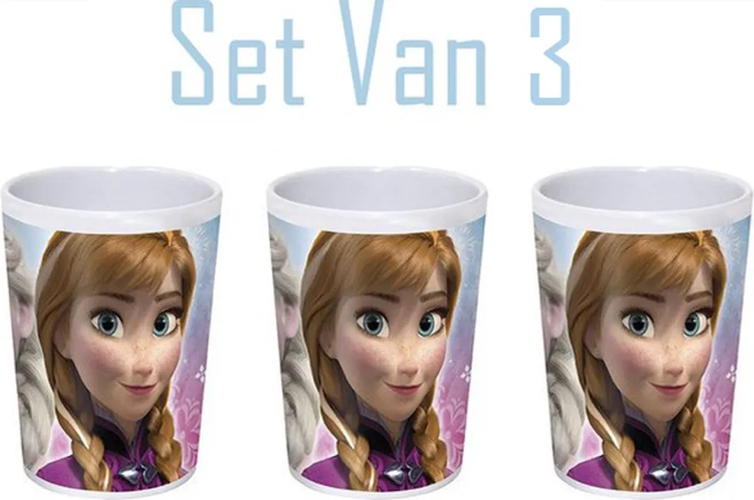 Disney Frozen Bekers Set 3 Stuks