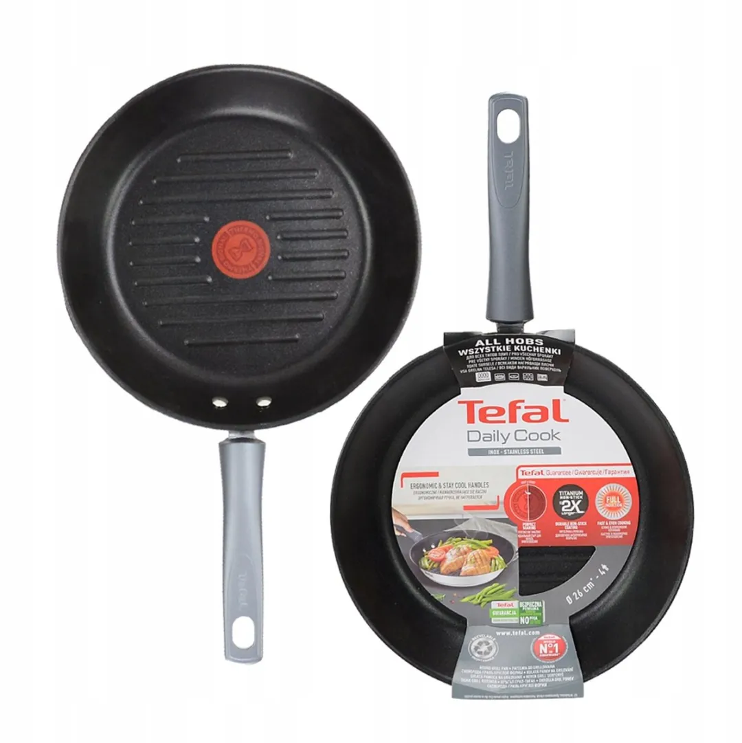 Tefal Daily Cook Grillpan 26cm - Zilver