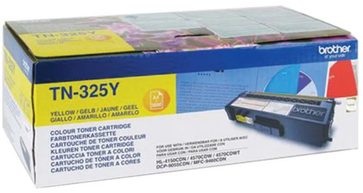 Brother TN-325Y Tonercartridge - Geel