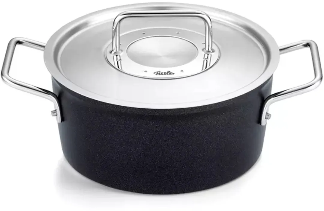 Fissler Adamant Pannenset 3-delig - 18/20/24cm - Zwart