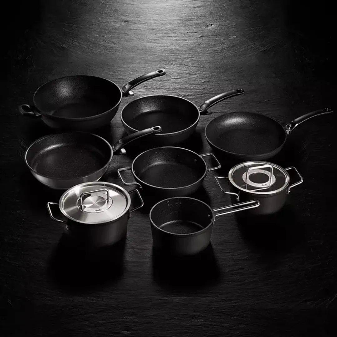 Fissler Adamant Pannenset 3-delig - 18/20/24cm - Zwart