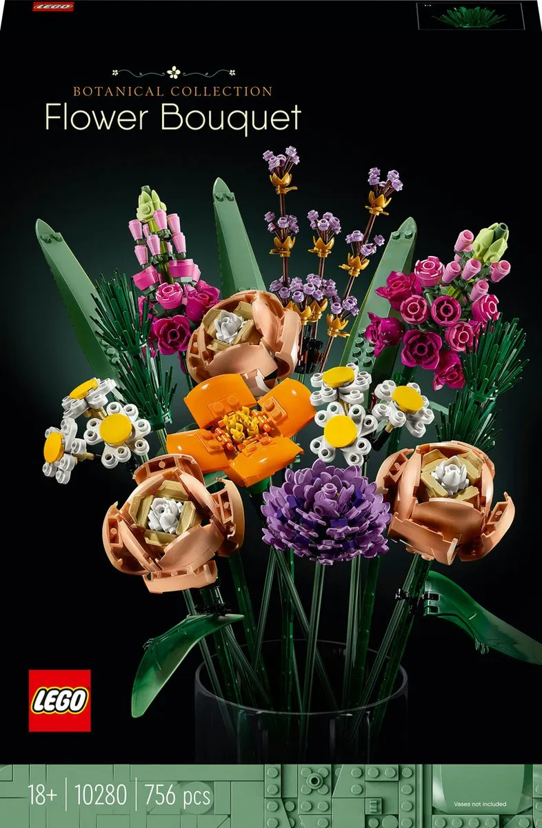 LEGO Icons Bloemen Boeket 10280 - 756 Stukken - Meerkleurig