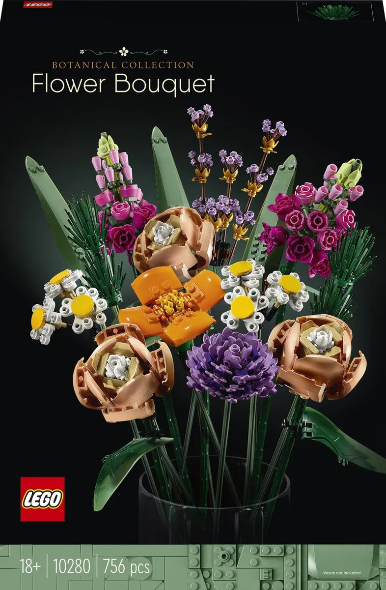 LEGO Icons Bloemen Boeket 10280 - 756 Stukken - Meerkleurig