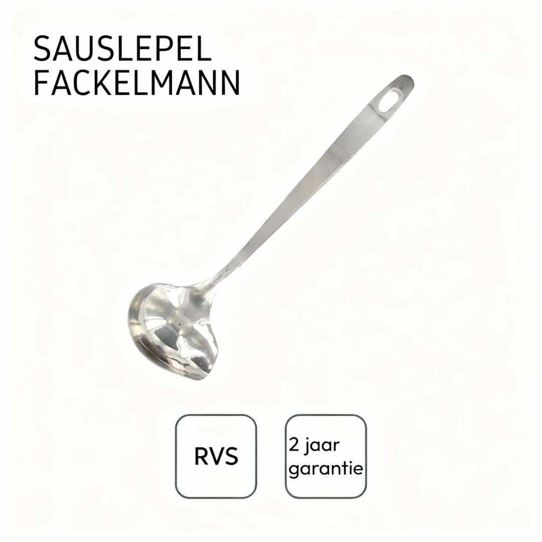 Fackelmann 40694 Sauslepel - Roestvrij staal 28,5x7,5cm