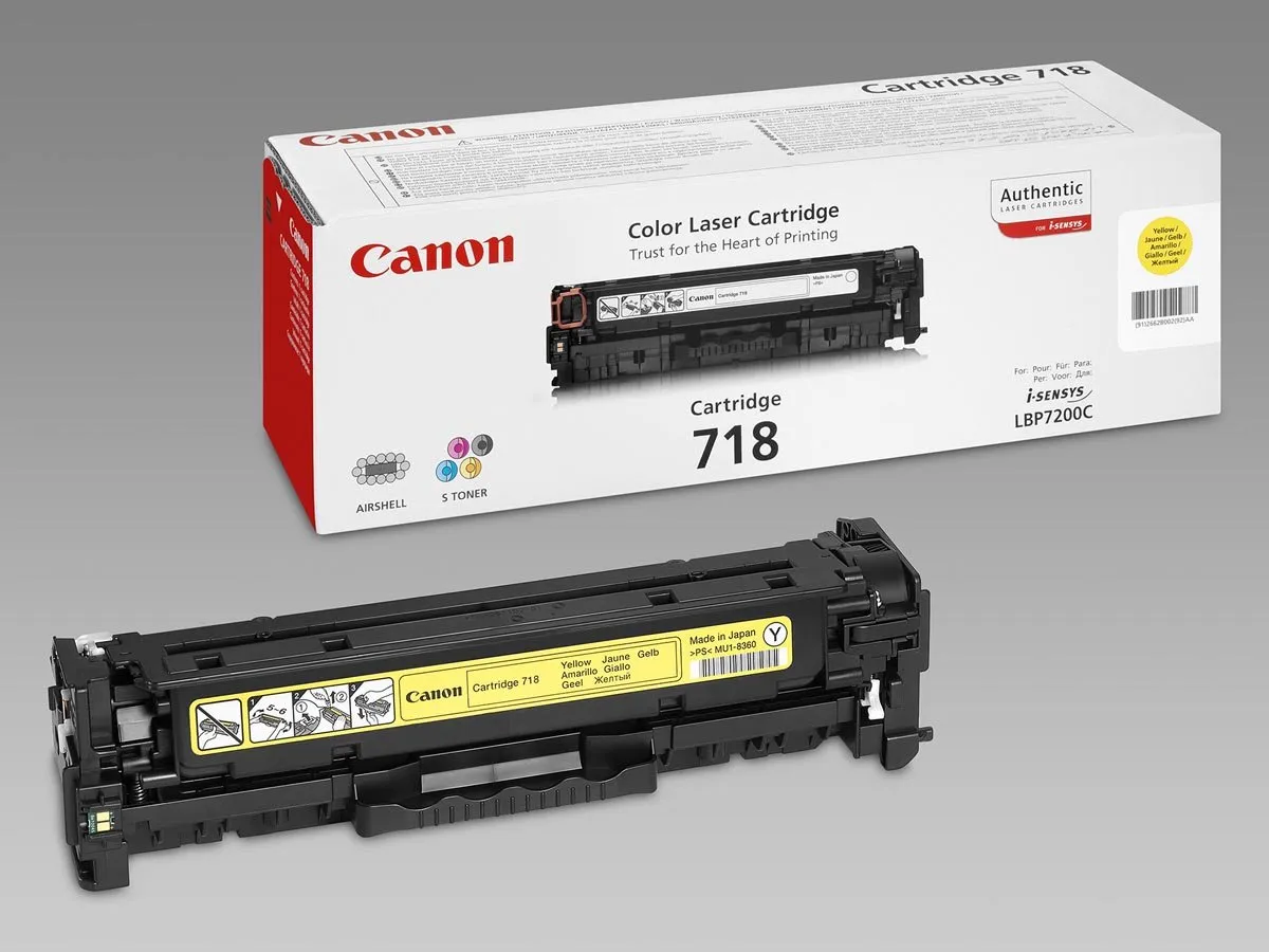 Canon 718 Tonercartridge Geel 50060067 - 2900 Pagina's