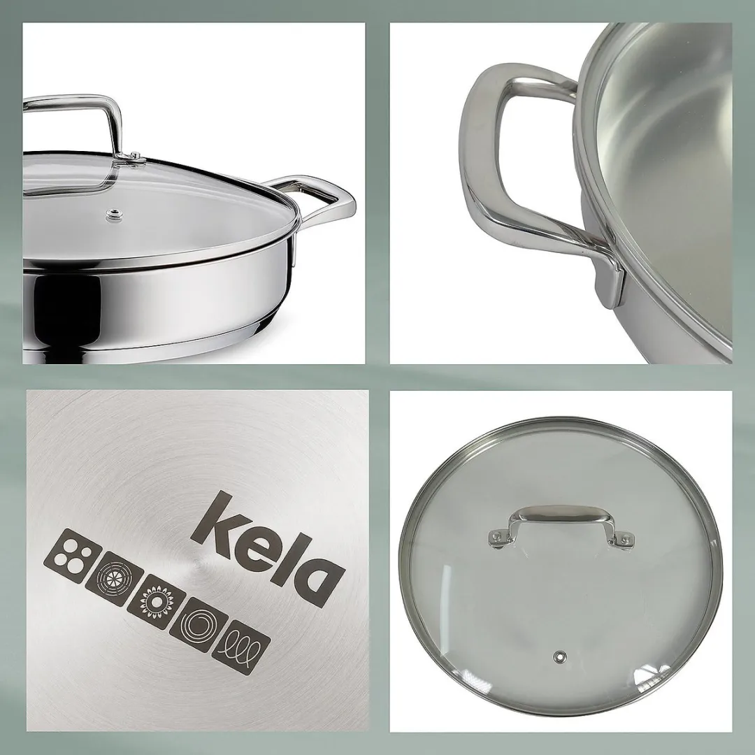 Kela Hapjespan RVS 28cm - 2.9L