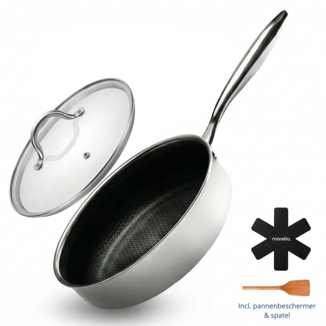 Morelia Hapjespan 26cm - Inductie/Gas - Zwart