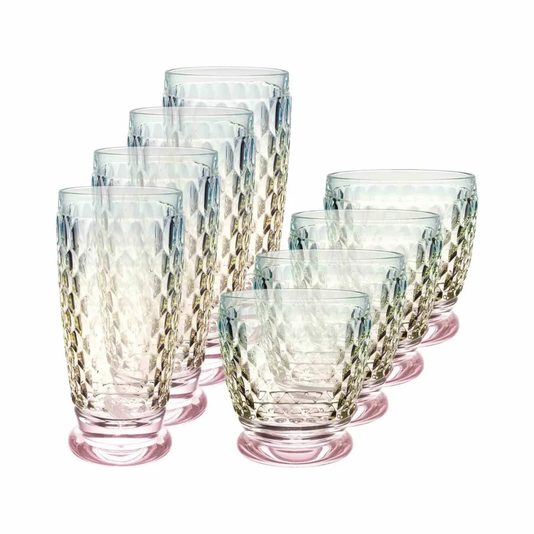 Villeroy & Boch Boston Pearl Longdrink- en Waterglas Set 8 Stuks