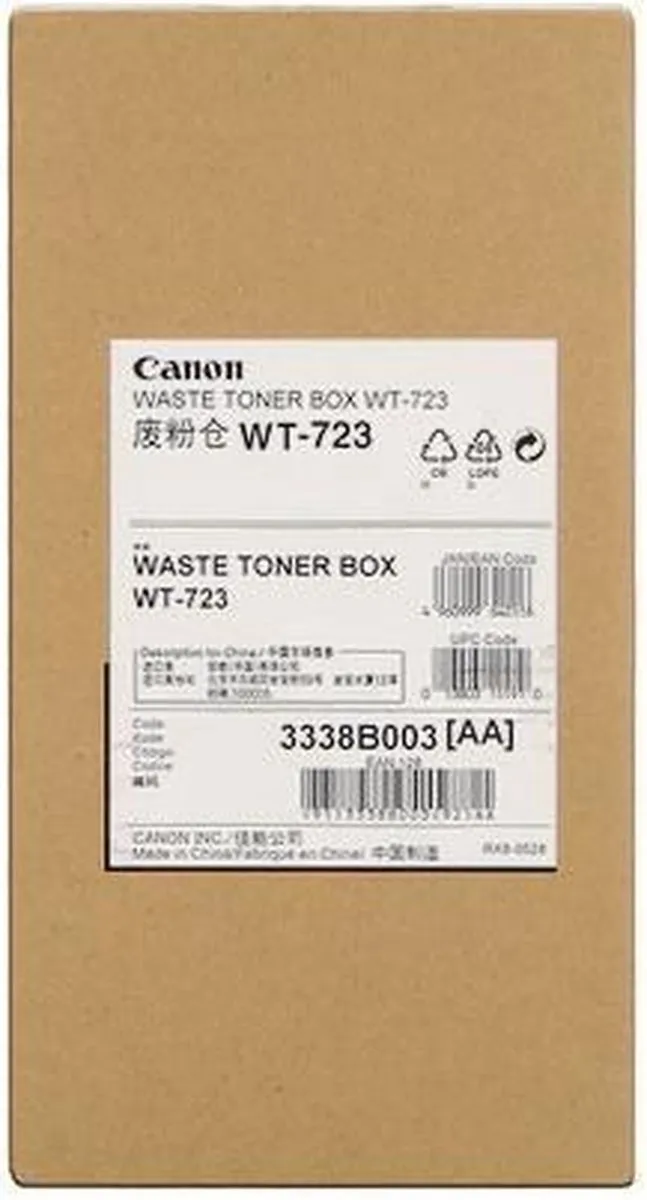 Canon WT-723 Waste Toner Container - 18.000 Afdrukken - Wit
