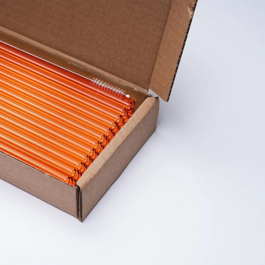 Homeandtoysoutlet Herbruikbare Gekleurde Rietjes 20cm - 10 Stuks + Reinigingsborstel