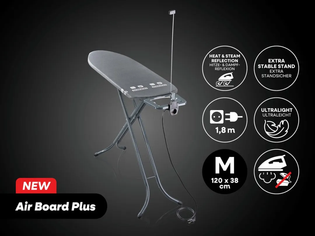 Leifheit Air Board M Strijkplank 120x38cm - Zwart