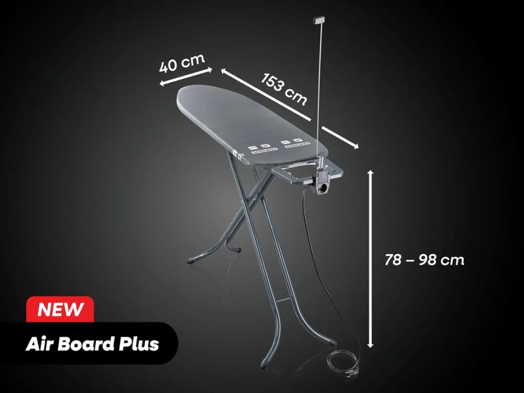Leifheit Air Board M Strijkplank 120x38cm - Zwart