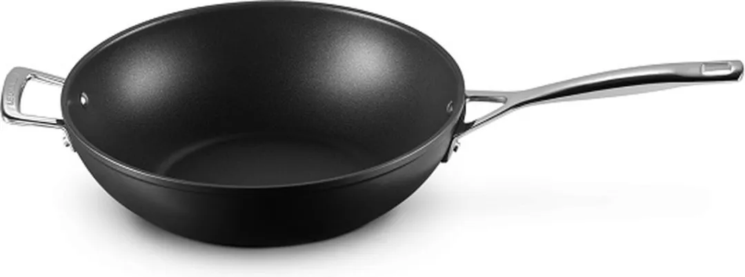 Le Creuset Wokpan Les Forgées TNS 30cm - Zwart