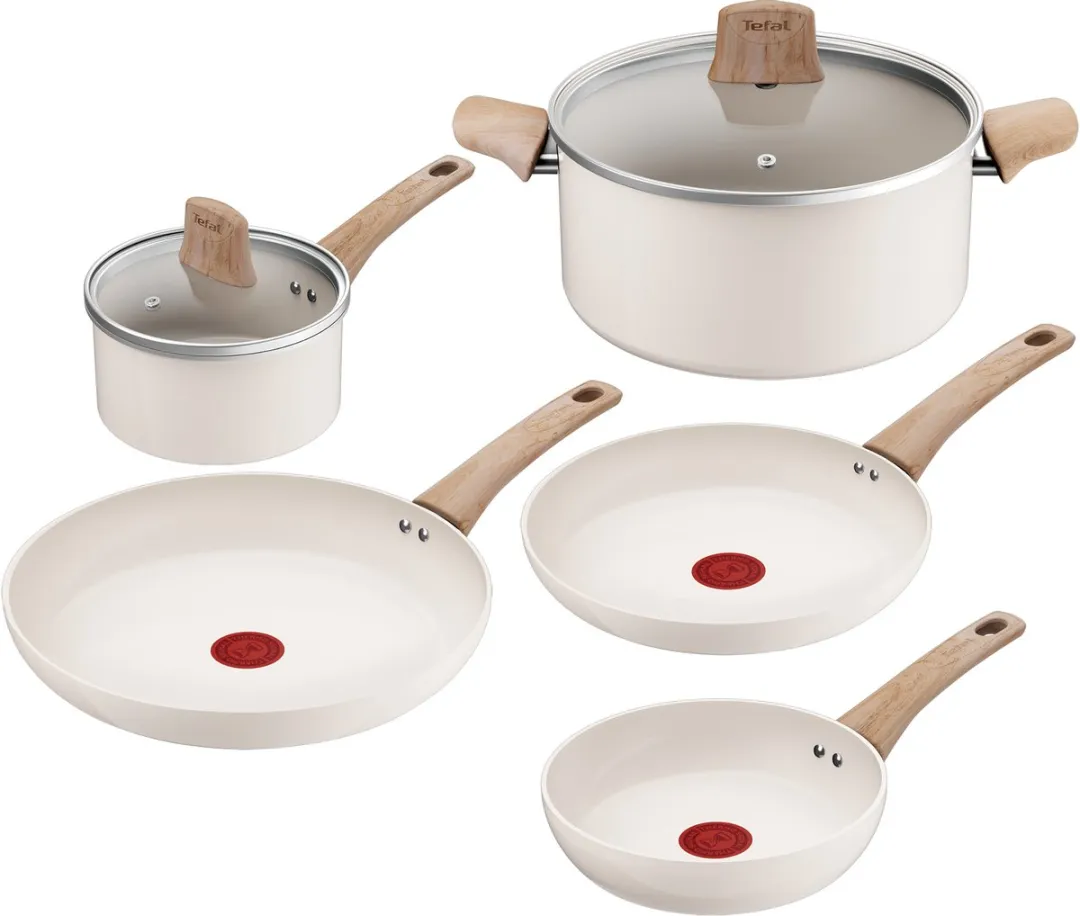 Tefal Cera Bright ON C445S504 Keramische Pannenset 7-delig