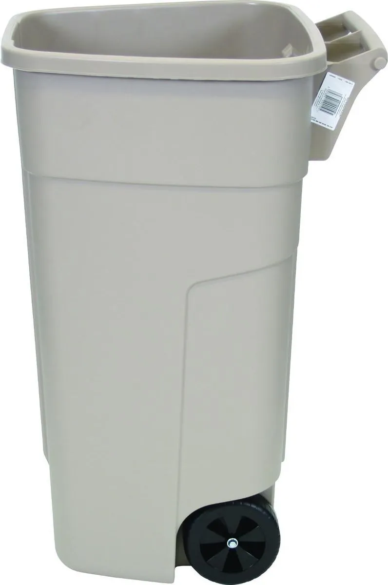 Rubbermaid Mobiele Afvalbak RUR002218 - 110L - Beige