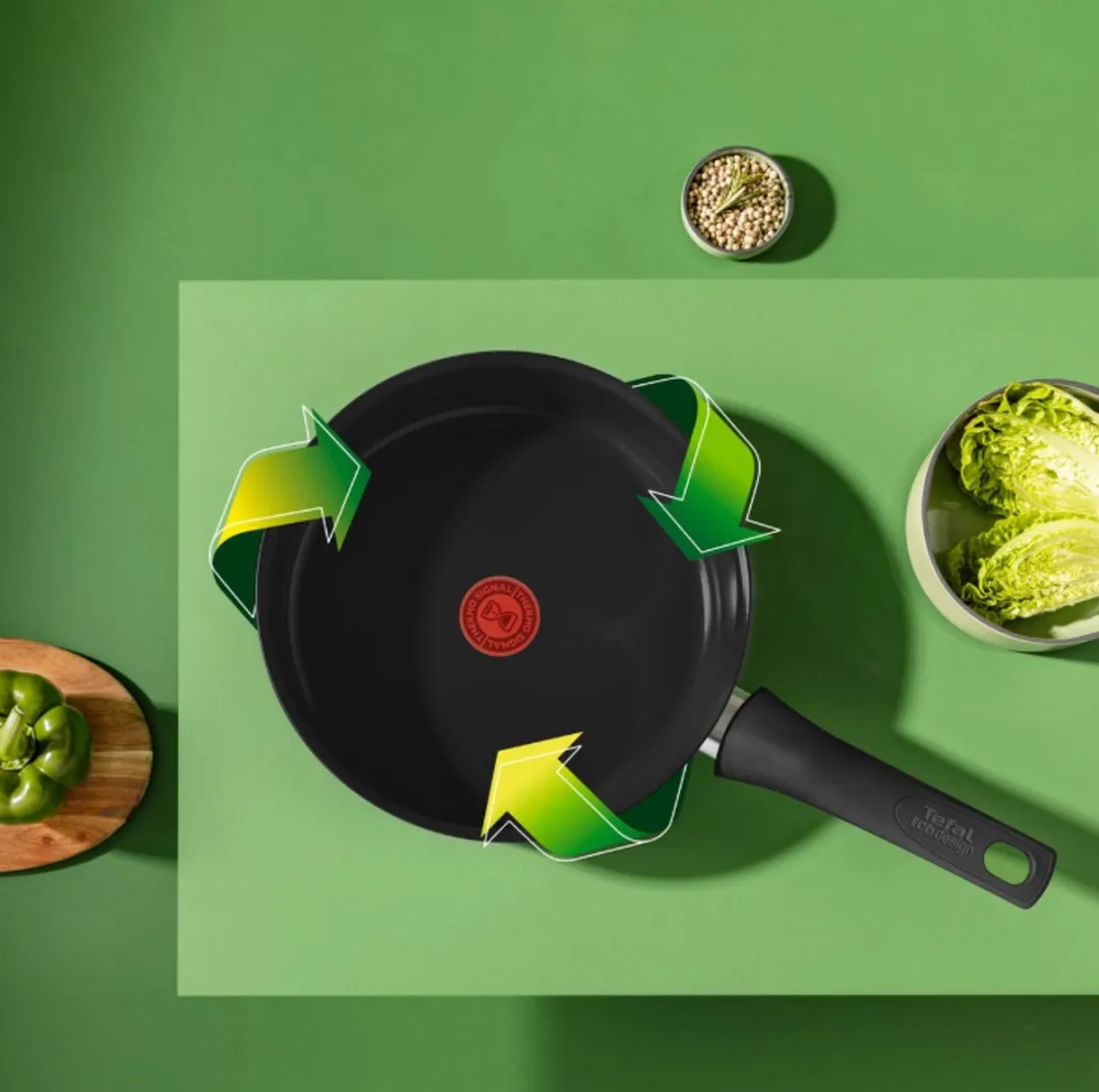 Tefal Renew Black ON Keramische Hapjespan 24cm - Inductie