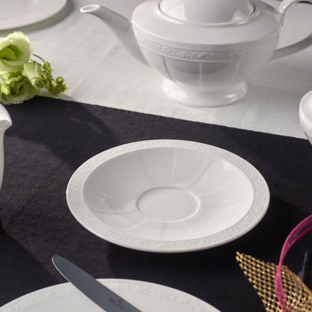 Villeroy & Boch White Pearl Soepbordjes Set 6 Stuks - Ø18,5cm