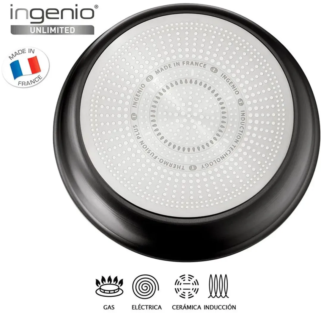Tefal Ingenio Unlimited Koekenpan 24cm - Zwart - afbeelding 5 van 5
