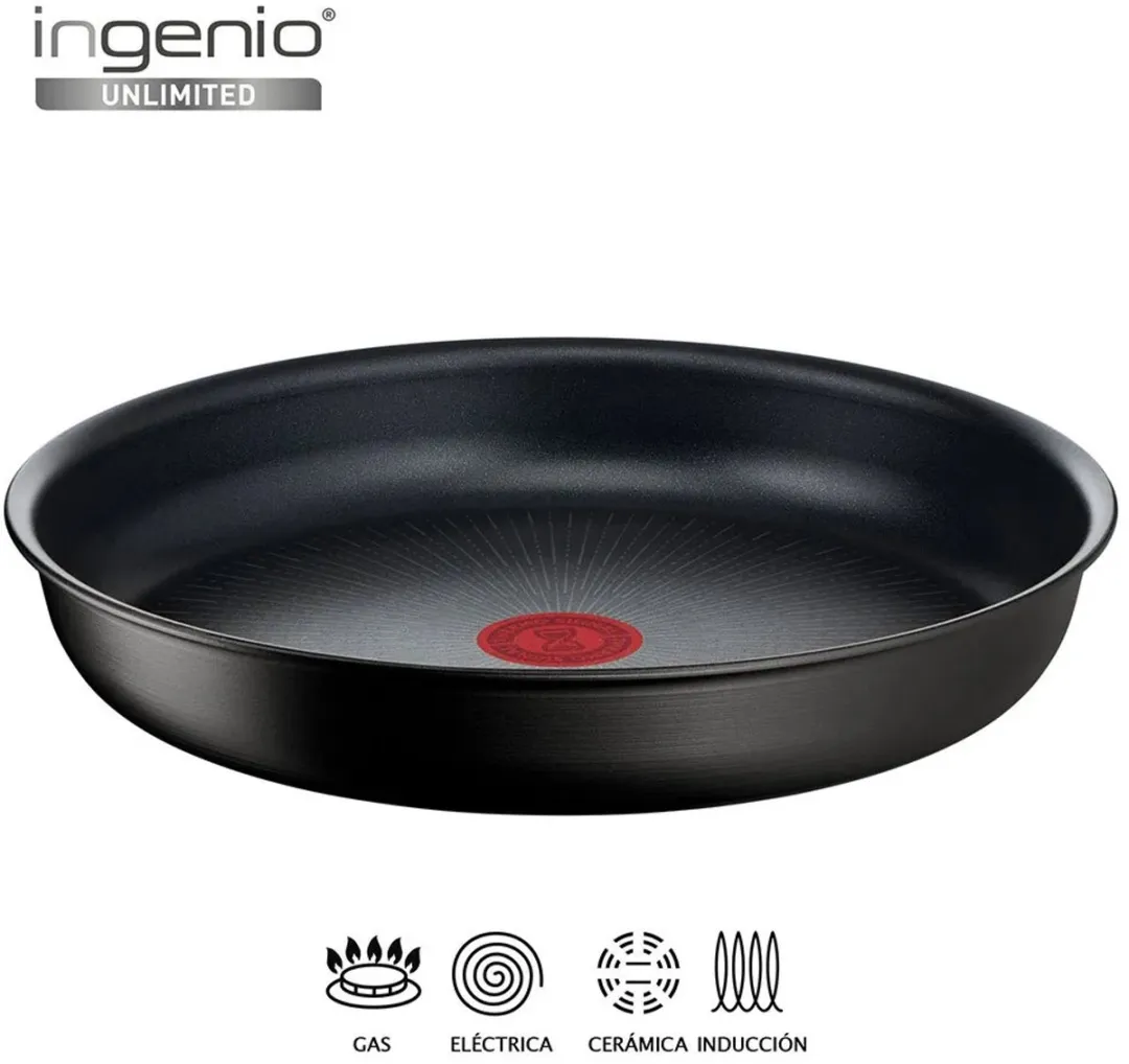 Tefal Ingenio Unlimited Koekenpan 24cm - Zwart - afbeelding 4 van 5