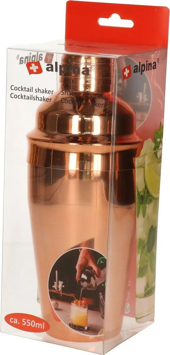 Alpina Cocktailshaker 550ml - Koper