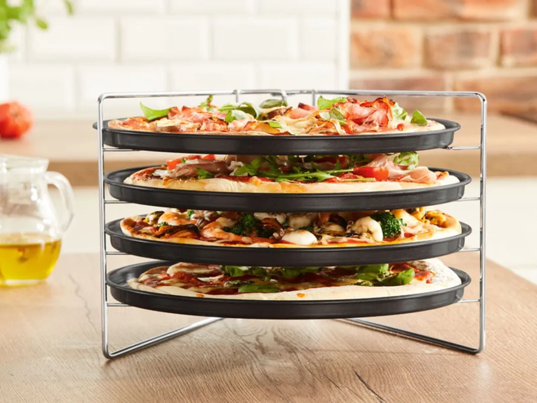 Zenker Pizzarek 5-delige set - Ø28,5cm - Zwart