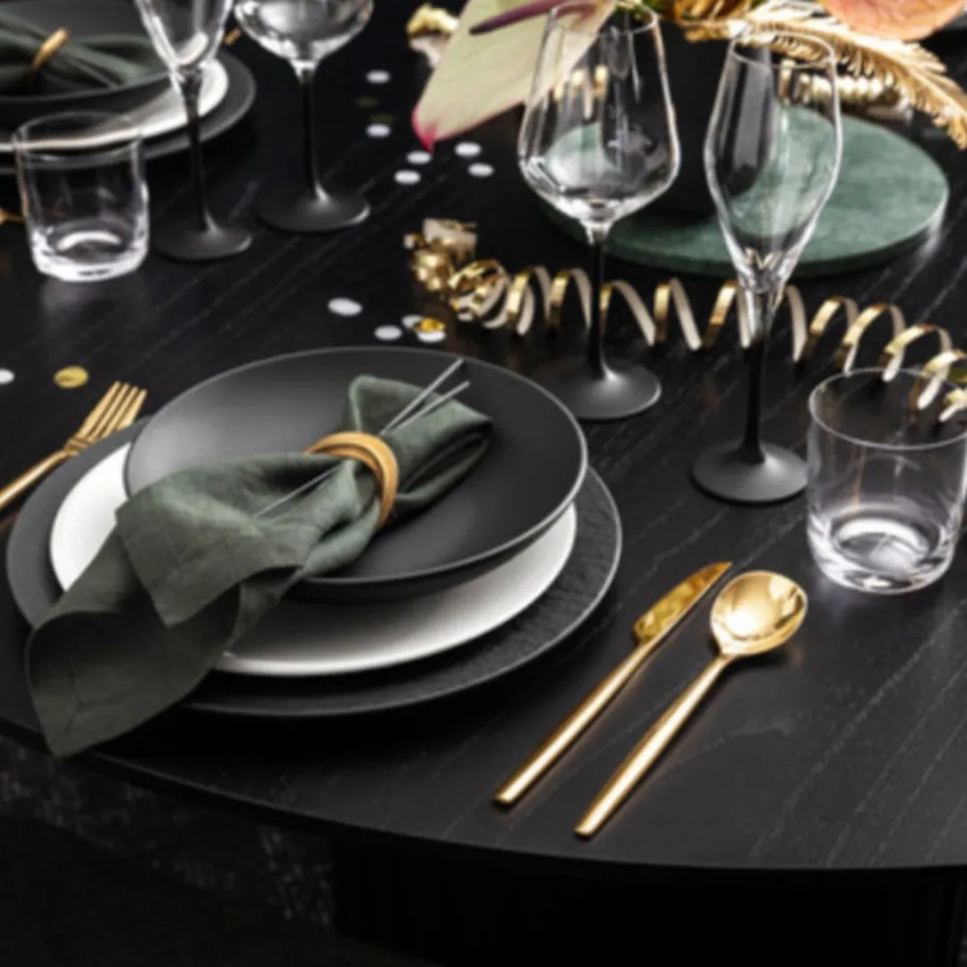 Villeroy & Boch Manufacture Rock Ontbijtbord Rond - Ø 22 cm - Zwart