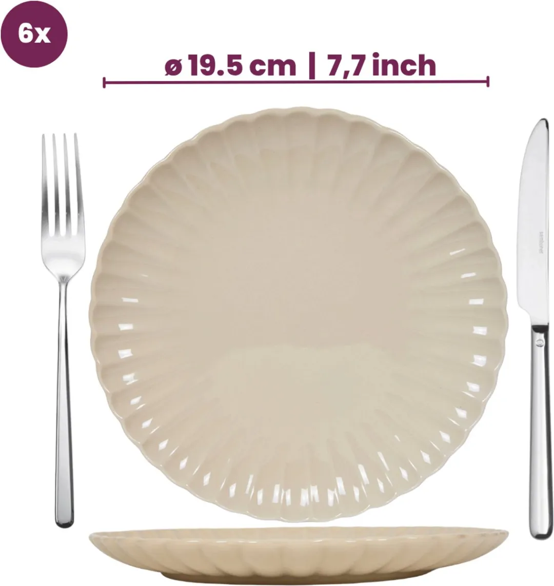 Cookinglife Cardida Serviesset 18-delig - 6 Personen - Beige