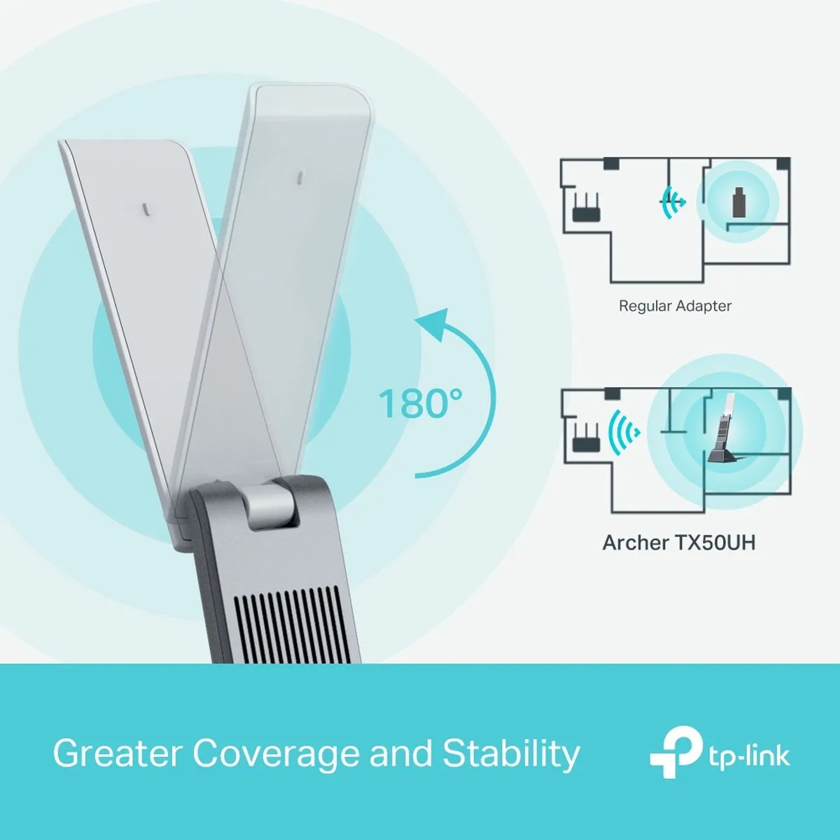 TP-Link Archer TX50UH Netwerkadapter - Zwart