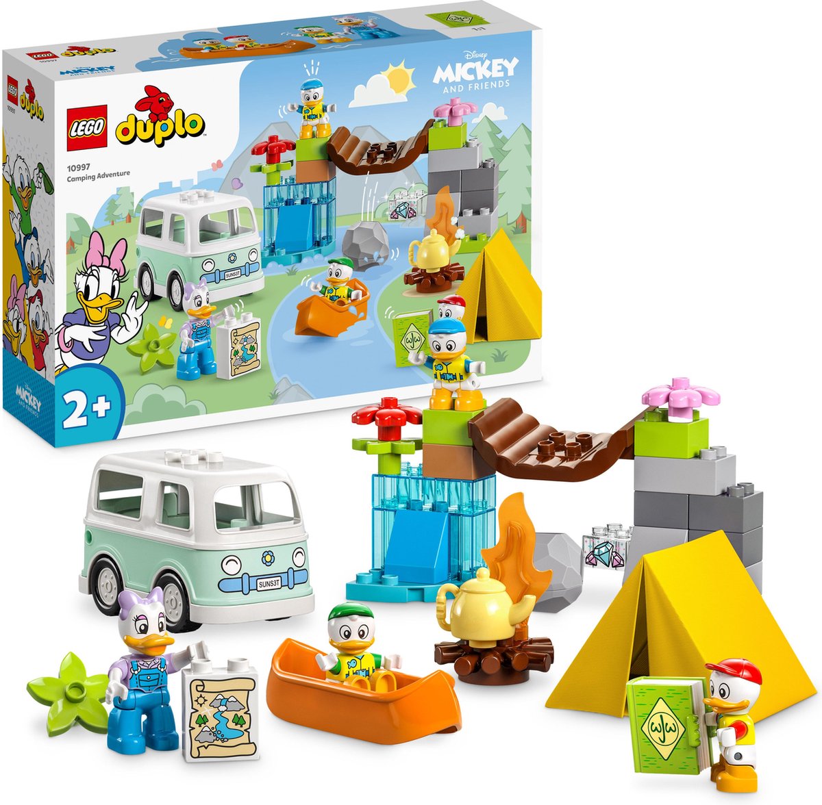 LEGO DUPLO Disney Mickey and Friends Kampeeravontuur Speelgoed voor 2+ Jarigen - 10997