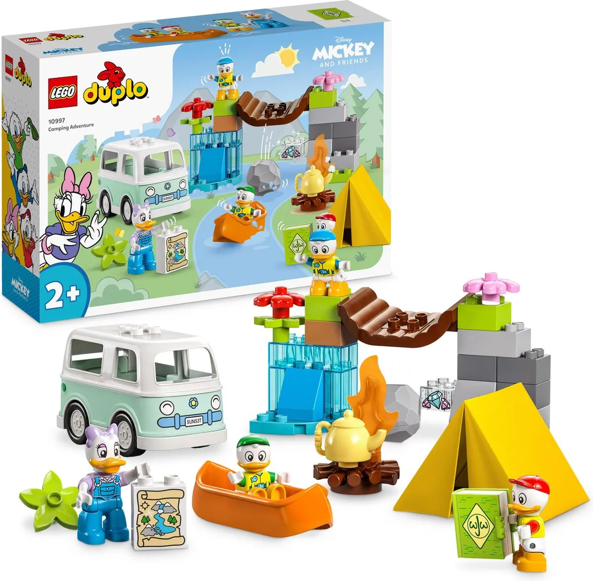 LEGO DUPLO Disney Mickey and Friends Kampeeravontuur 10997 - 37 Stukken