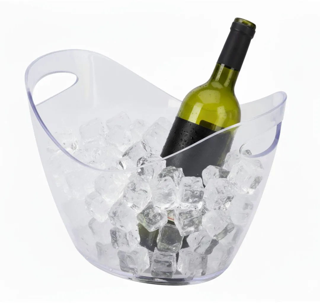 Excellent Houseware Wijnkoeler Bucket - Transparant 10L