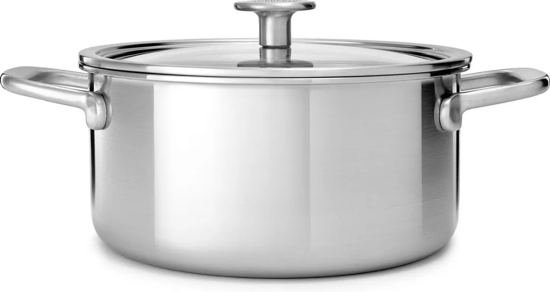 KitchenAid Multi-Ply RVS Kookpan 24cm