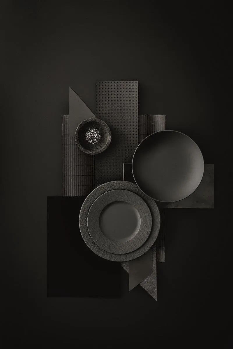 Villeroy & Boch Manufacture Rock Dipschaaltjes - Zwart - 4-delig