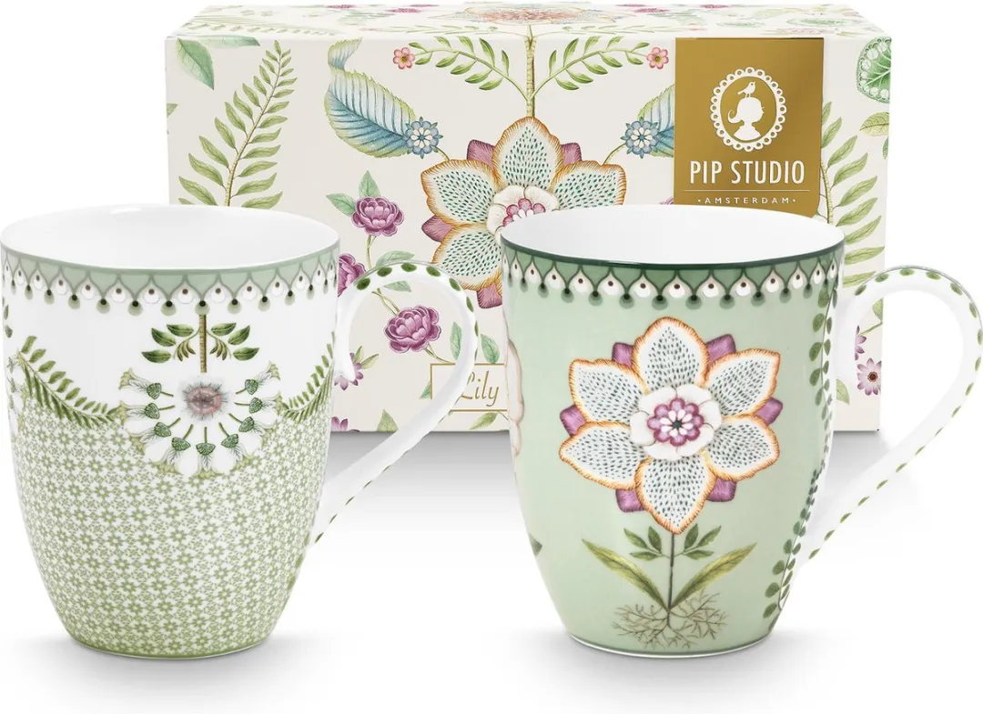 Pip Studio Lily & Lotus Mokken 350ml