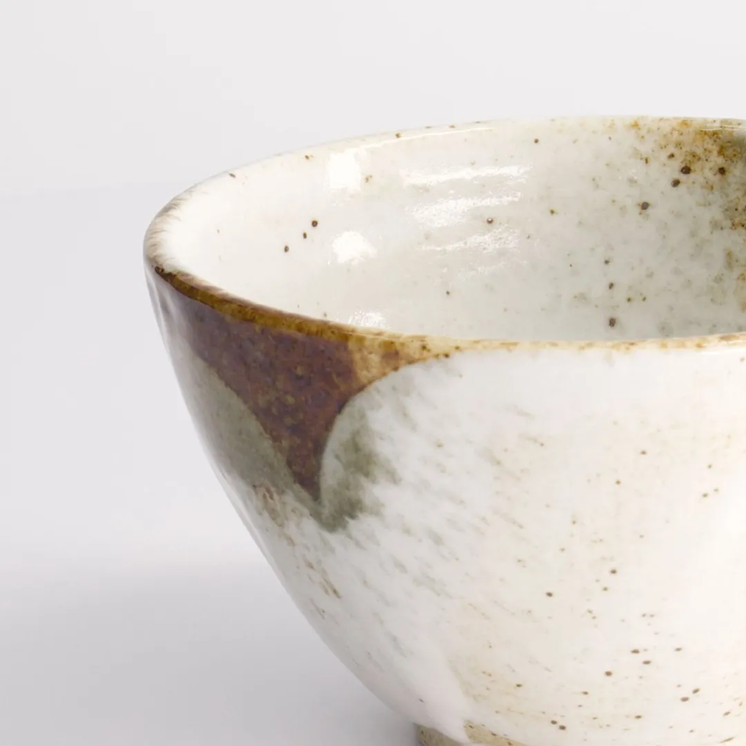 Tokyo Design Studio Yukishino Tayo Kom - 550ml - Wit/Bruin - afbeelding 2 van 4