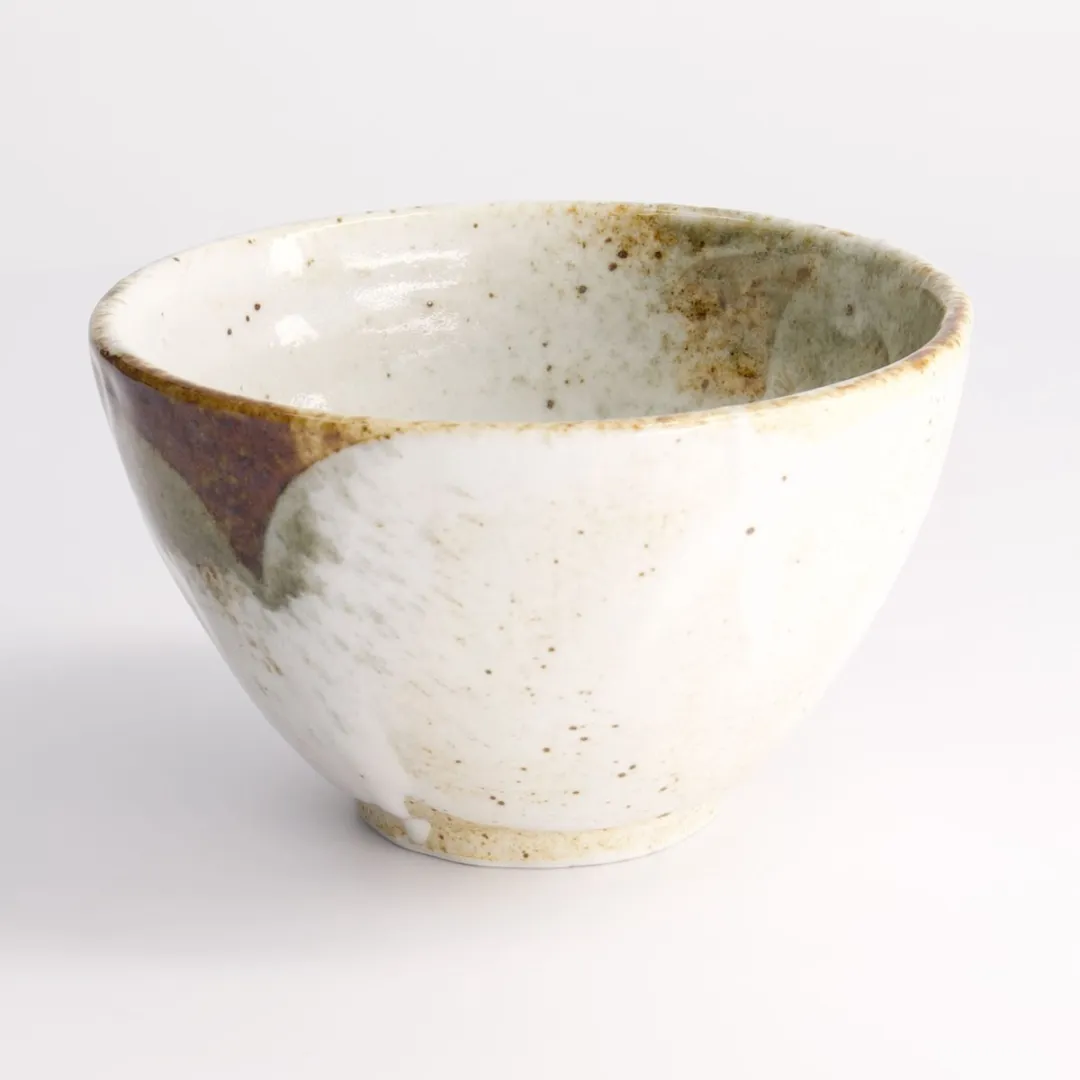 Tokyo Design Studio Yukishino Tayo Kom - 550ml - Wit/Bruin - afbeelding 4 van 4
